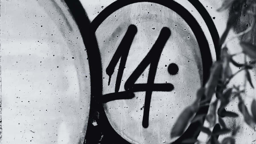 Monochrome Number Artwork Wallpaper