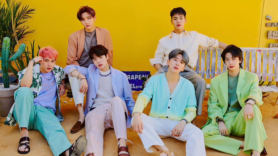 Monsta X Tropical Concept Wallpaper