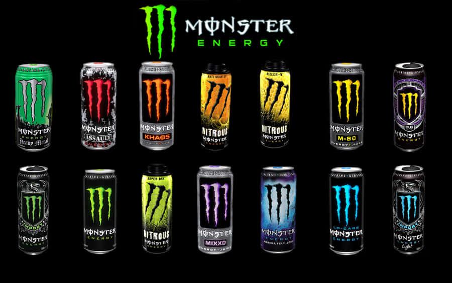 Monster Energy Drink Variety Wallpaper