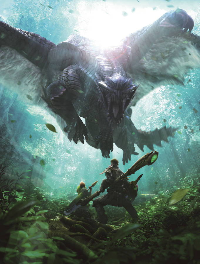 Monster Hunter Iphone Forest Dragon Wallpaper