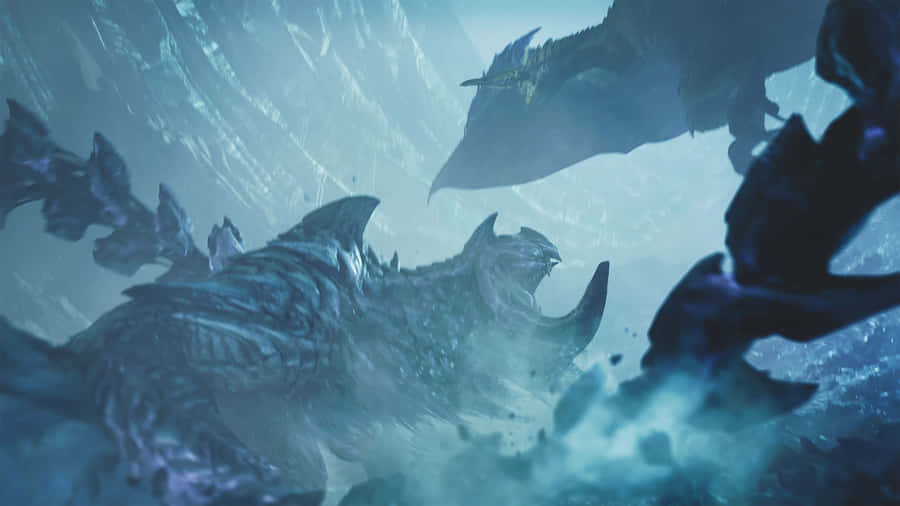 Monster Hunter Wilds Epic Battle Wallpaper
