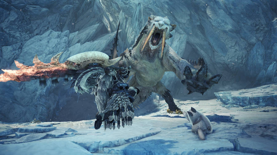 Monster Hunter World Iceborne Barioth Monster Wallpaper