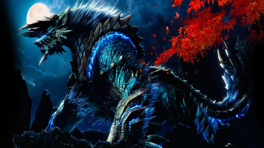 Monster Hunter Zinogre Dragon Anime Wallpaper