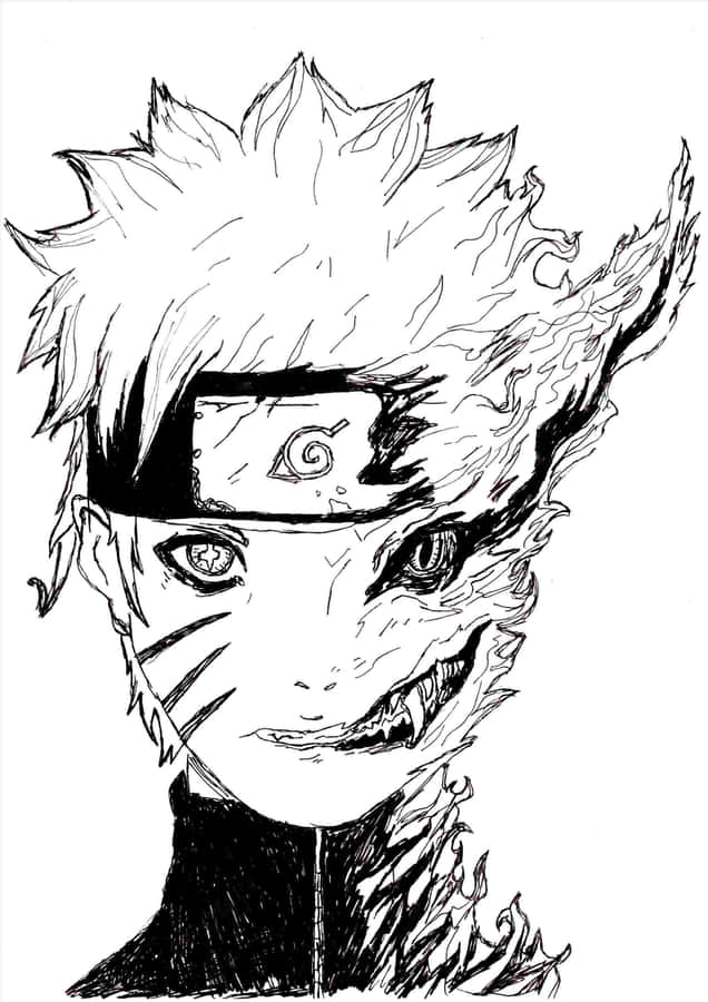 Monster Naruto White Wallpaper