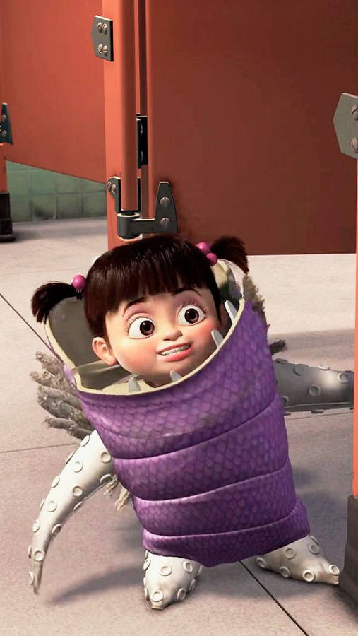 Monsters Inc Boo Inside A Suit Wallpaper