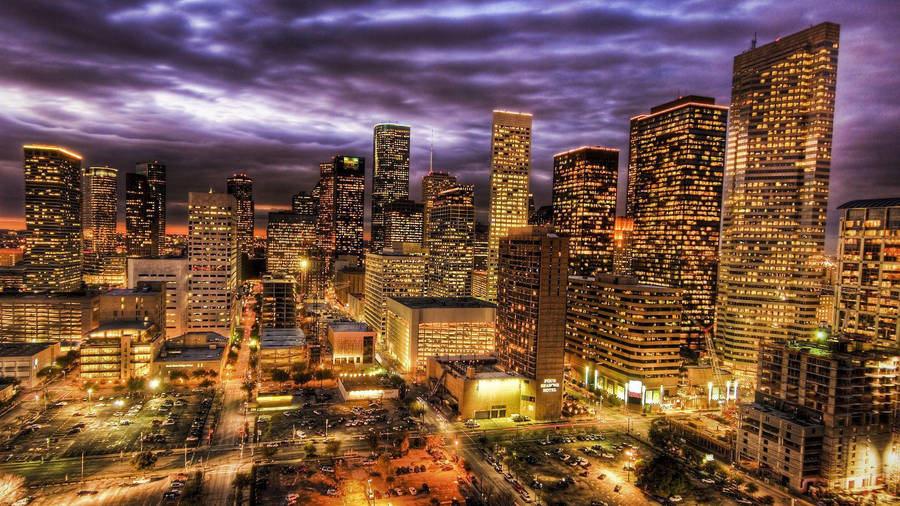 Montreal Neon City Lights Wallpaper