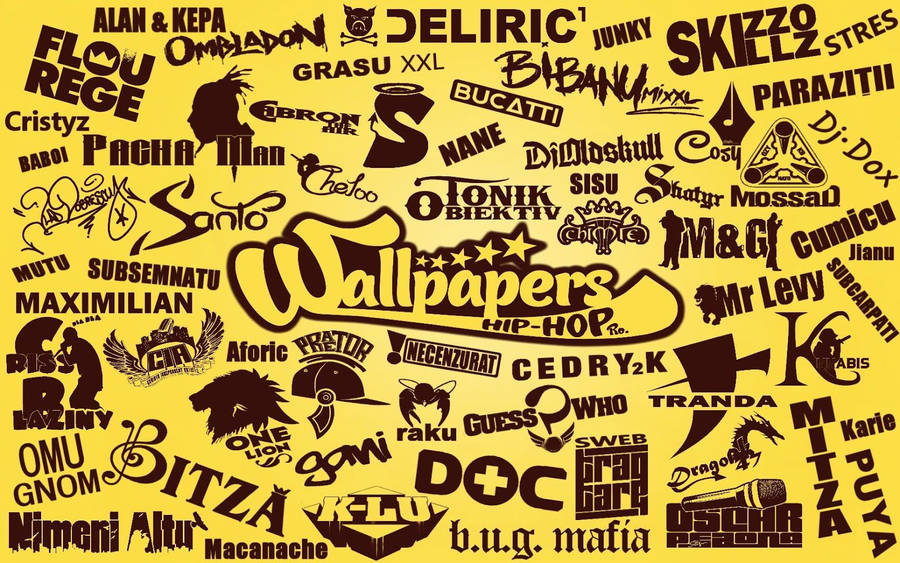 Mood Of Underground Hip Hop - A Striking Ensemble Of Young And Defiant Hip Hop Artists Expressing Their Music Passion. Wallpaper