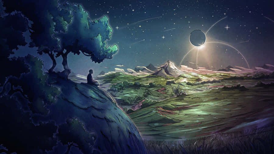 Moon Meditation Iphone Wallpaper