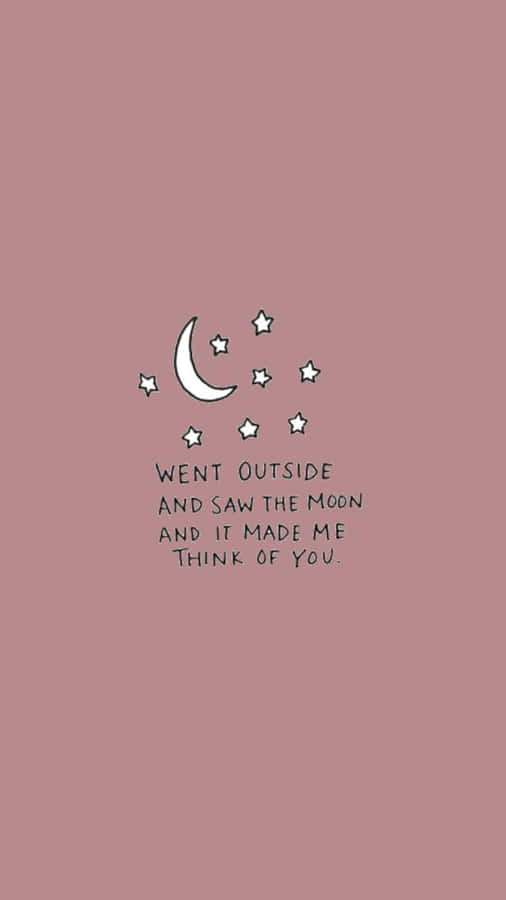 Moonand Stars Miss You Quote Wallpaper