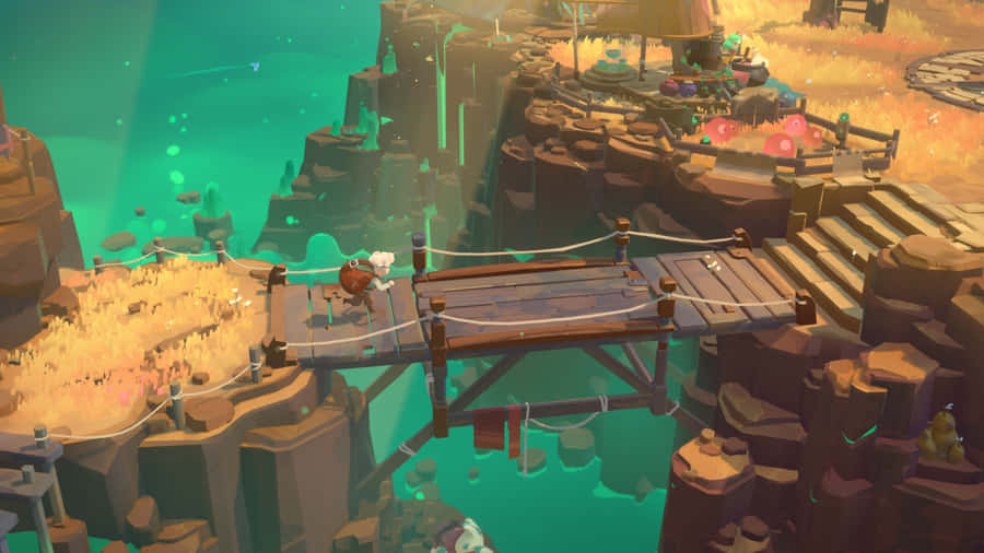 Moonlighter Bridge Crossing Wallpaper