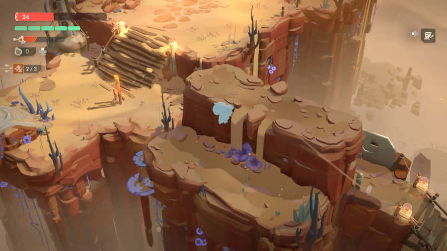 Moonlighter Canyon Exploration Wallpaper