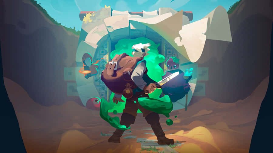 Moonlighter Game Boss Fight Wallpaper