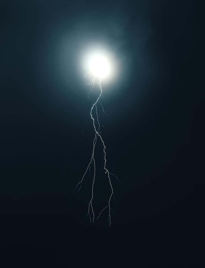 Moonlit_ Lightning_ Strike Wallpaper