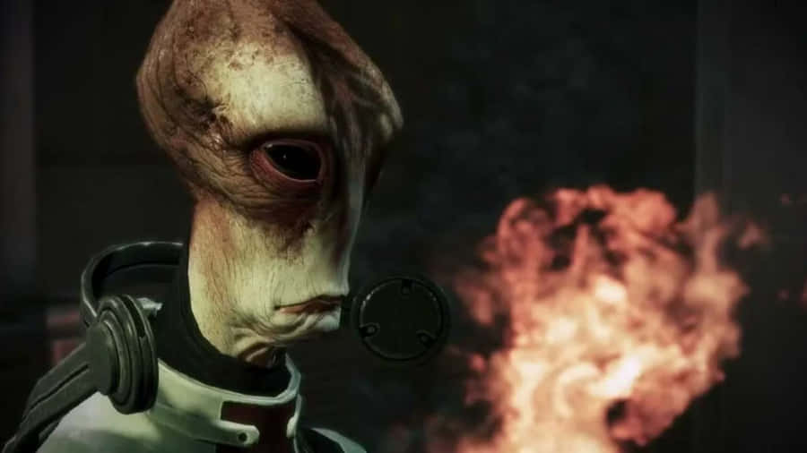 Mordin Solus In Action Wallpaper