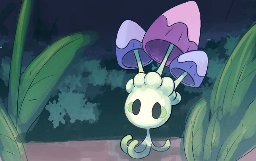 Morelull On Green Grass Painting Wallpaper