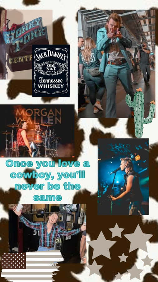 Morgan Wallen Country Music Collage Wallpaper