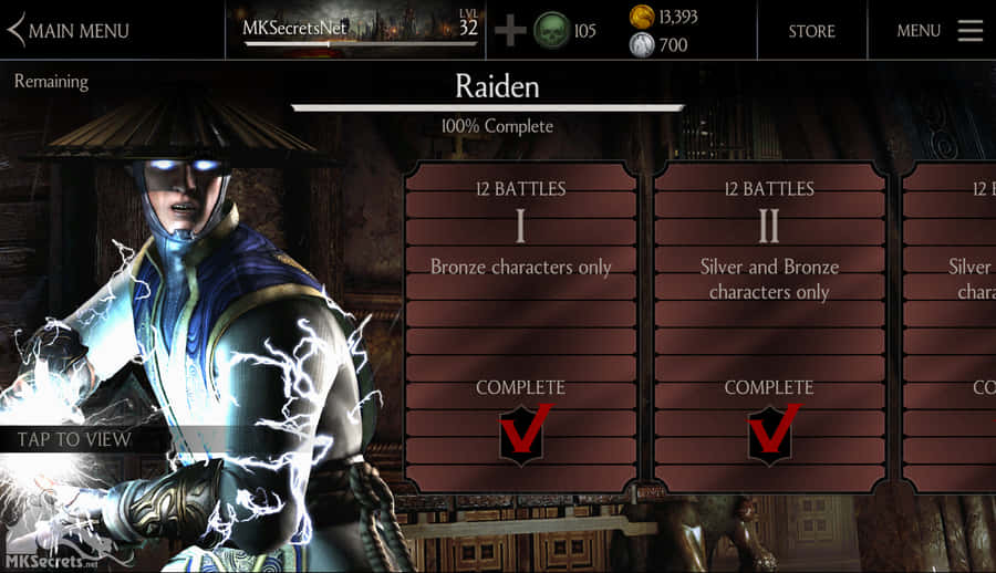 Mortal Kombat Raiden: Thunder God Unleashed Wallpaper