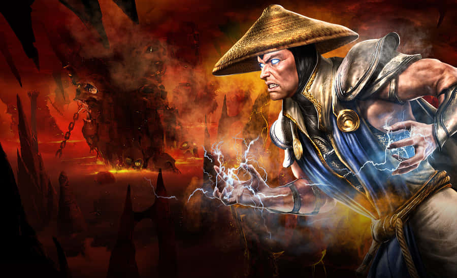 Mortal Kombat Thunder God Action Wallpaper