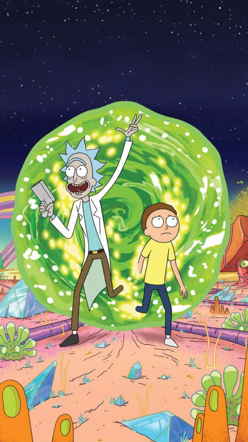 Morty Smith From Rick And Morty In Full Exploring Mode. Wallpaper