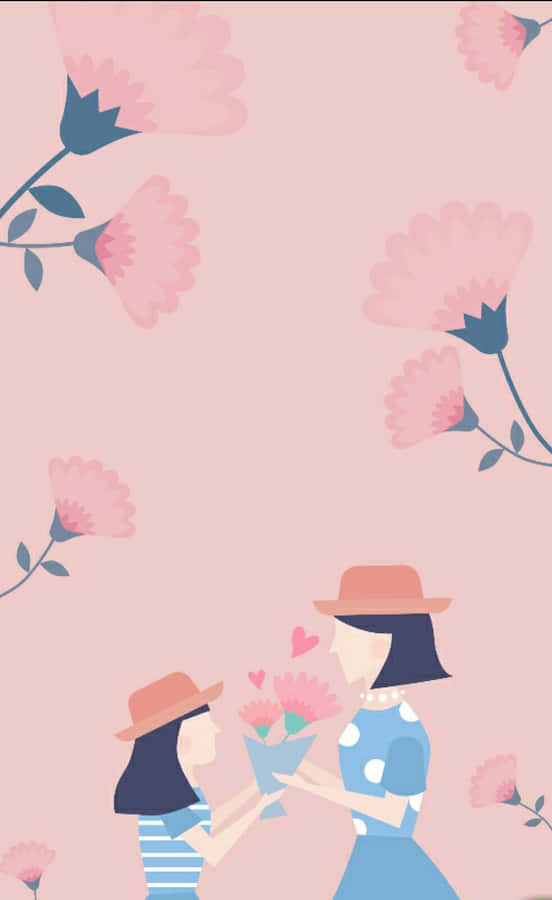 Mothers Day Floral Aesthetic Wallpaper