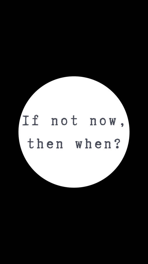 Motivational Quote About Time In Circle Wallpaper