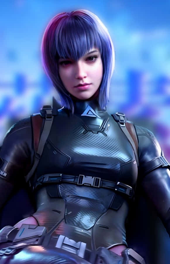 Motoko Kusanagi, A Cybernetic Soldier From The Ghost In The Shell Franchise Wallpaper