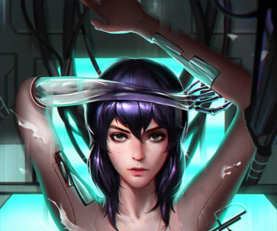 Motoko Kusanagi And Her Cutting-edge Cybernetics From Ghost In The Shell Wallpaper