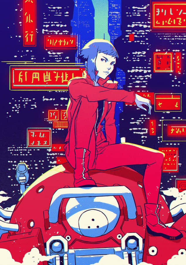 Motoko Kusanagi And Logicoma In Ghost In The Shell Wallpaper