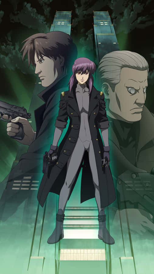 Motoko Kusanagi With Her Sword Wallpaper