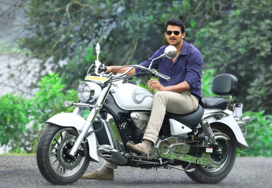 Motorcycle Prabhas Mirchi Wallpaper