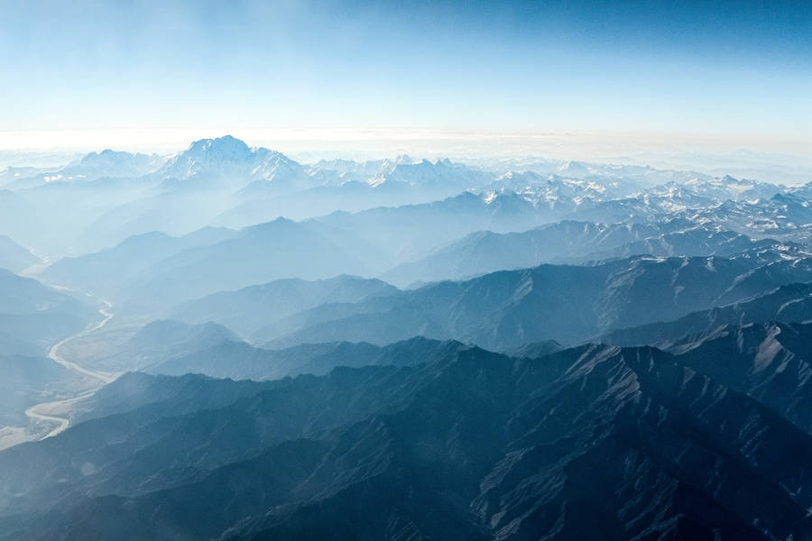 Mountainous Broken Topography Wallpaper