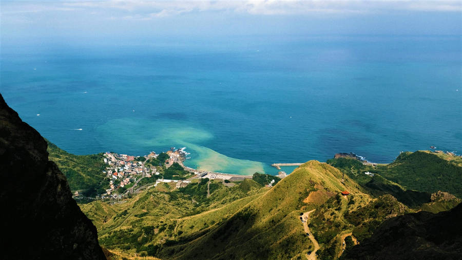 Mountains And Ocean Taipei Wallpaper