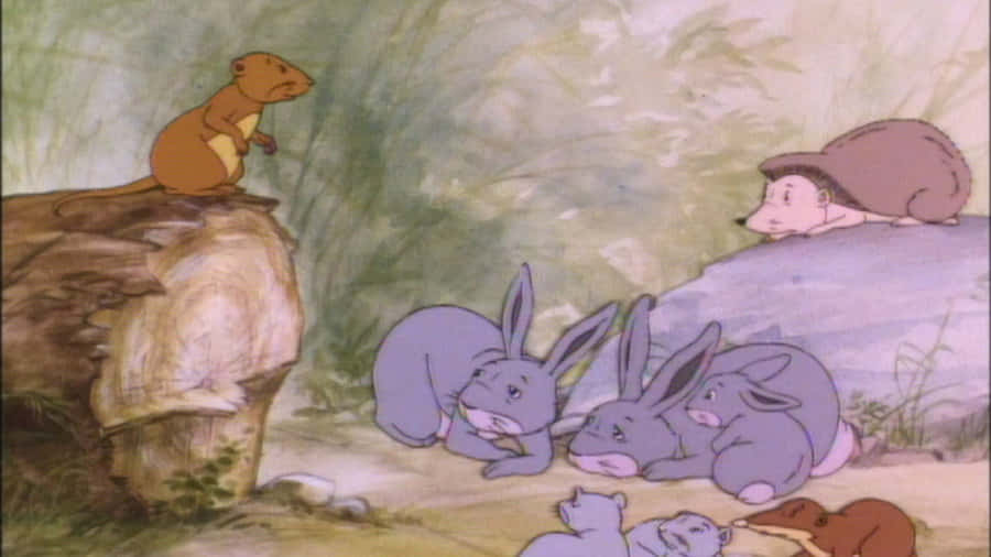 Mouse Talking With The Animals Of Farthing Wood Wallpaper