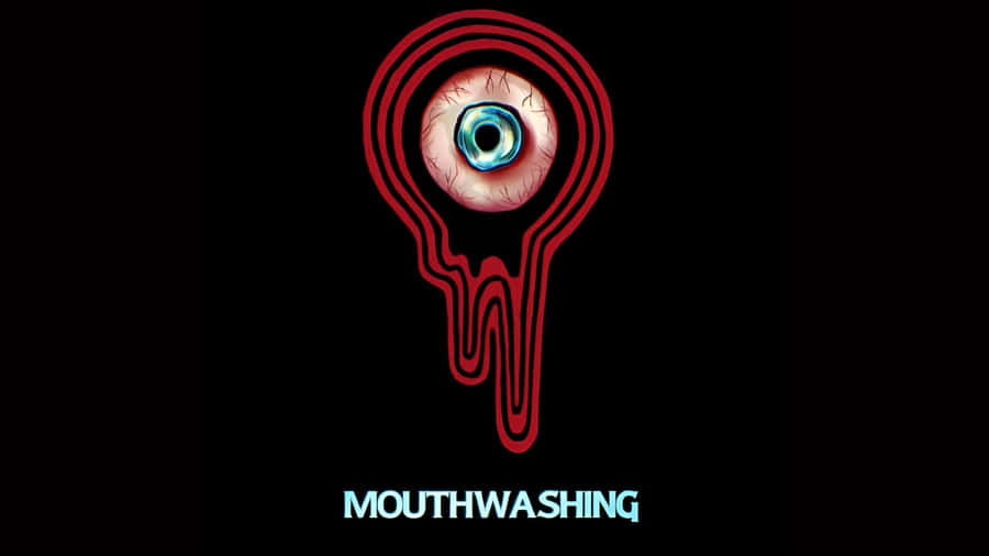 Mouthwashing Eye Concept Wallpaper