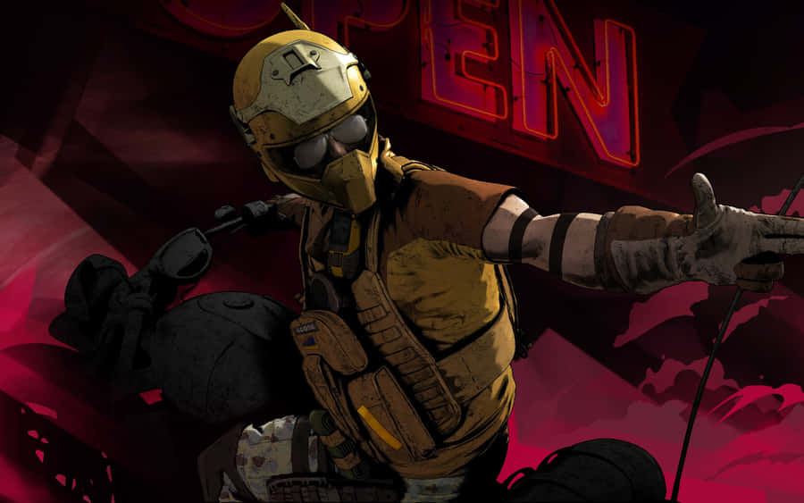 Mozzie From Rainbow Six Siege In Action Wallpaper