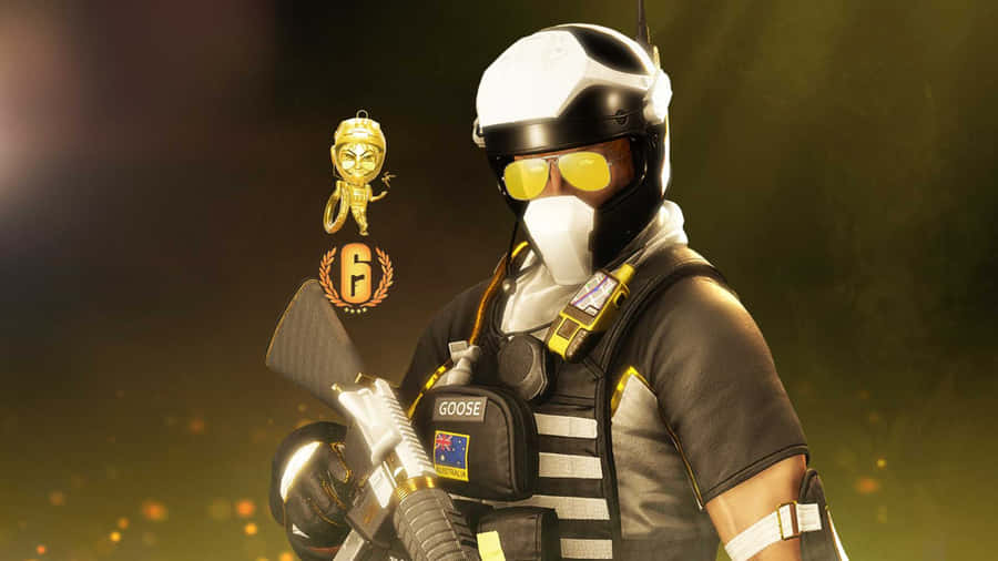 Mozzie Operator In Action In Rainbow Six Siege Wallpaper