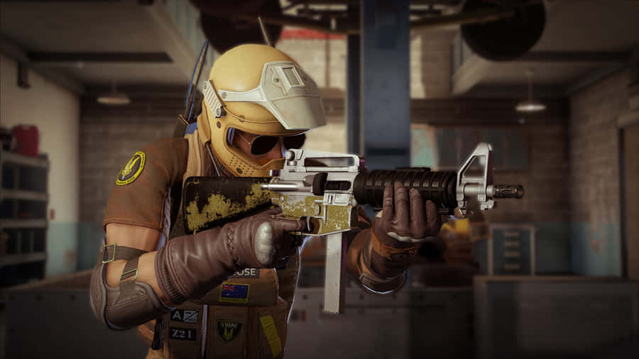 Mozzie, The Master Drone Hacker, In Rainbow Six Siege. Wallpaper