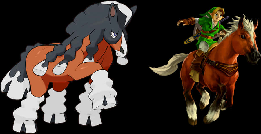 Mudsdale And Epona Wallpaper