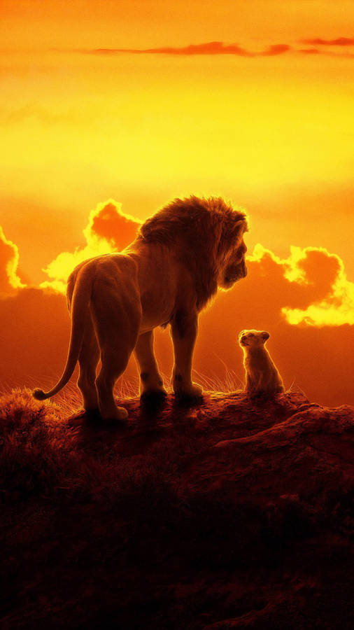 Mufasa And Simba 4k Ultra Iphone Wallpaper