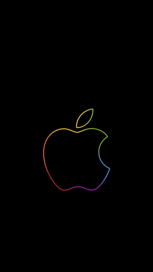 Multicolored Apple Logo Iphone Xs Wallpaper