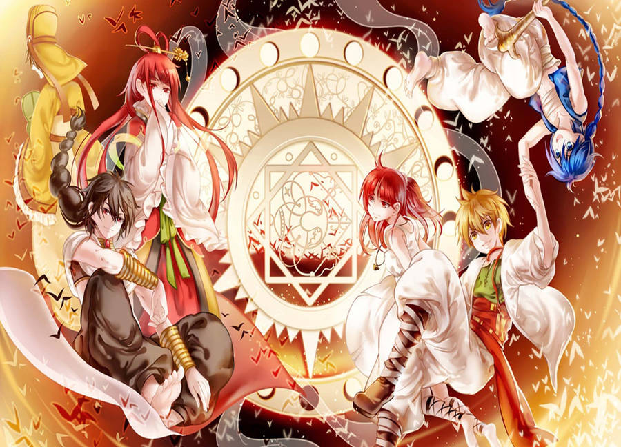 Multicolored Magi The Kingdom Of Magic Wallpaper