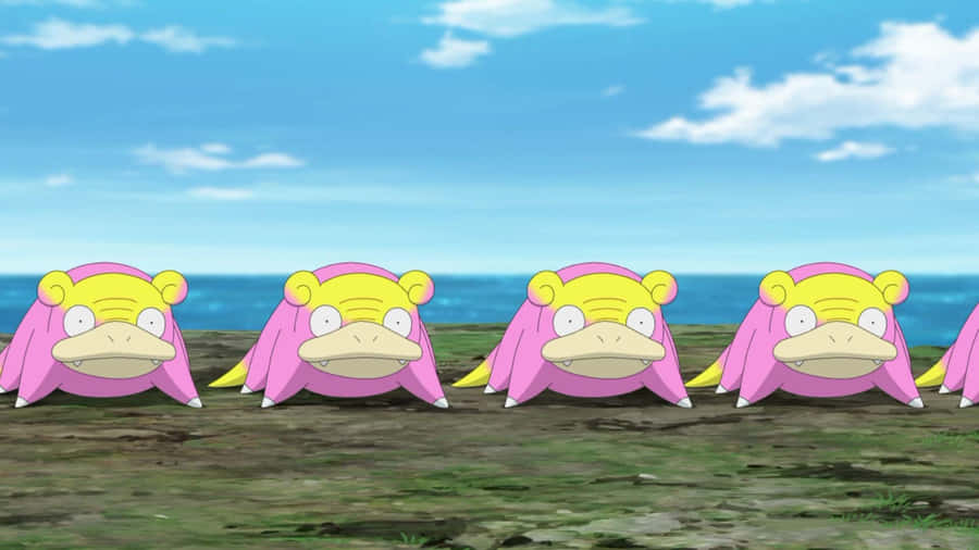 Multiple Slowbro Wallpaper
