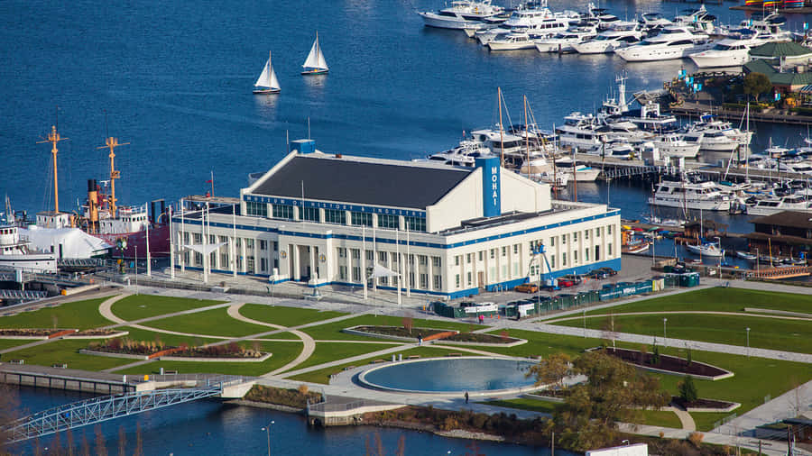 Museumof Historyand Industry Seattle Aerial View Wallpaper