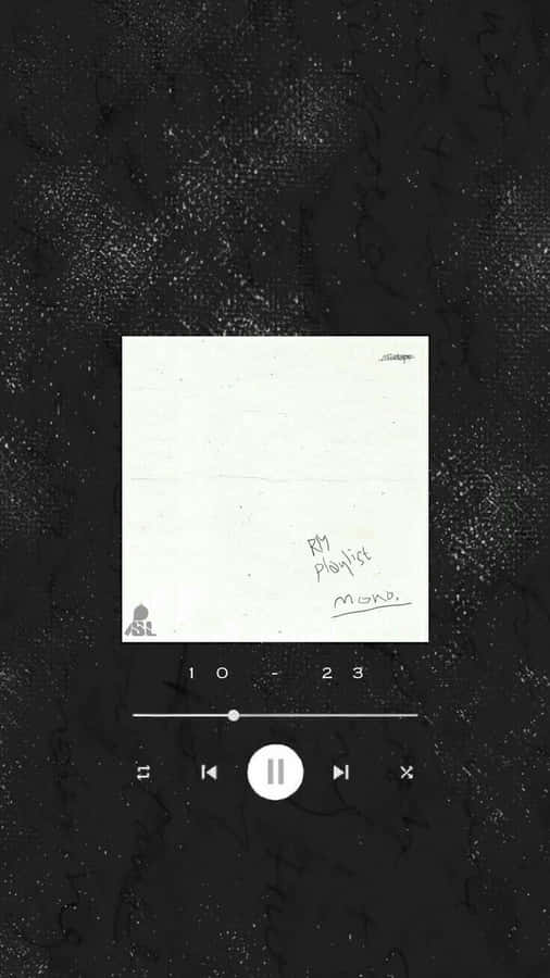 Music Player Interfaceon Black Background Wallpaper