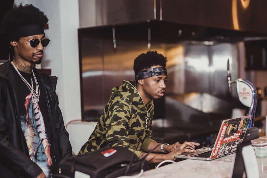 Music Producersin Studio Session Wallpaper