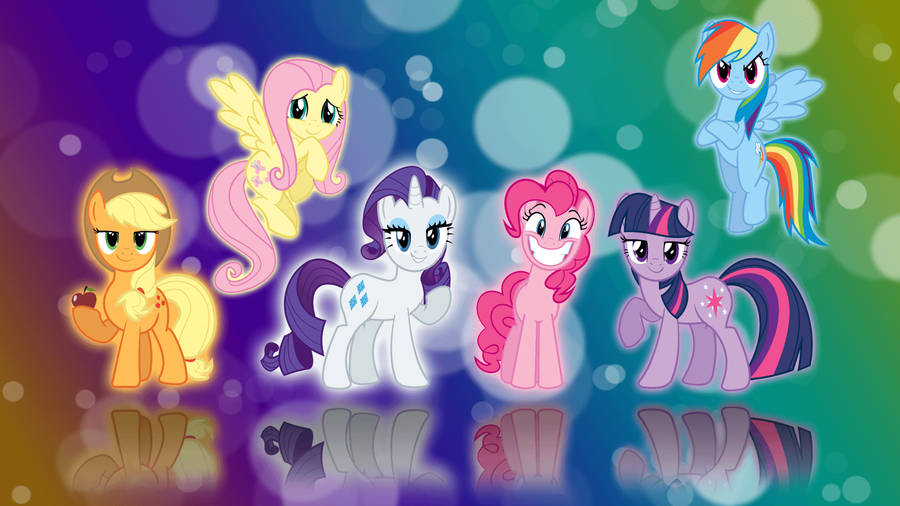 My Little Pony Mane 6 Photo Wallpaper