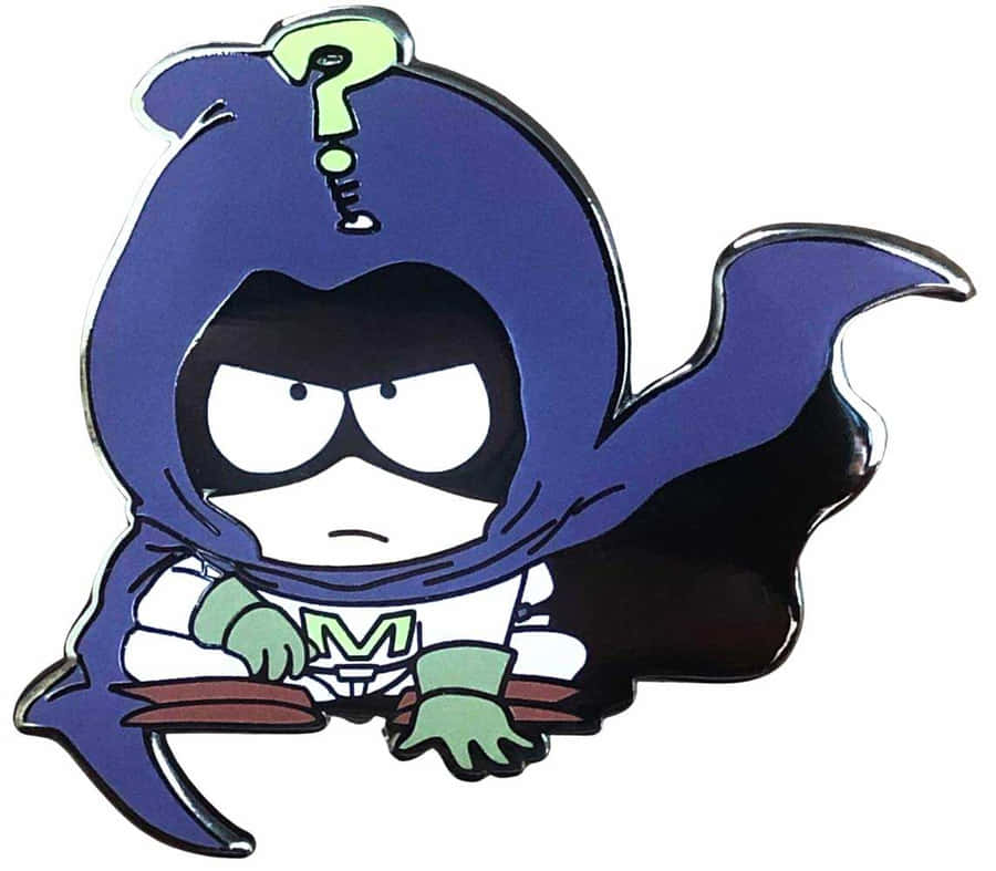 Mysterion Cartoon Character Crouching Wallpaper