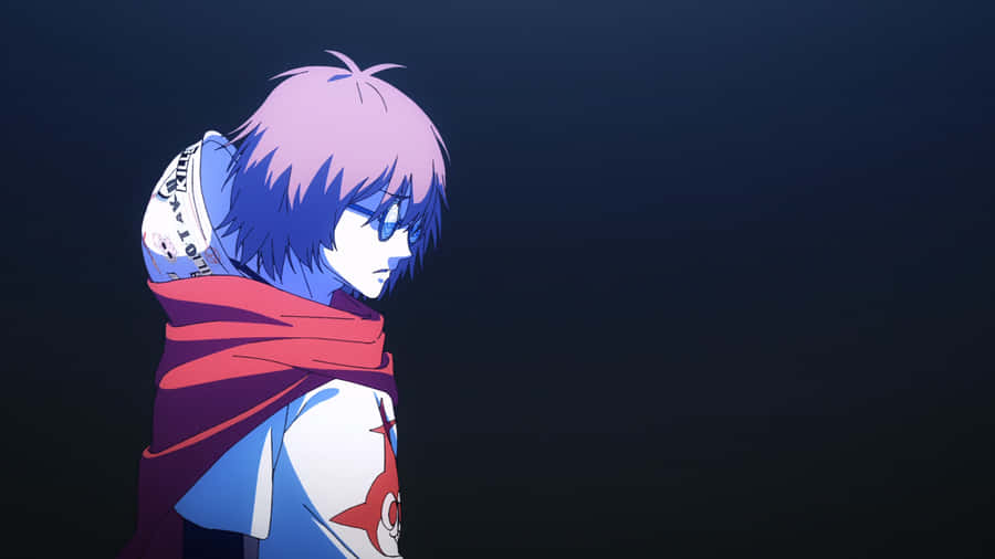 Mysterious Anime Character Glance Wallpaper