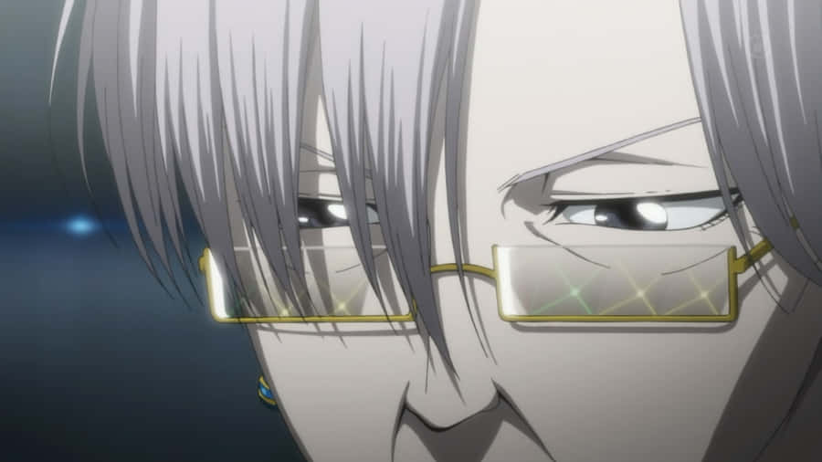 Mysterious Anime Characterwith Glasses Wallpaper