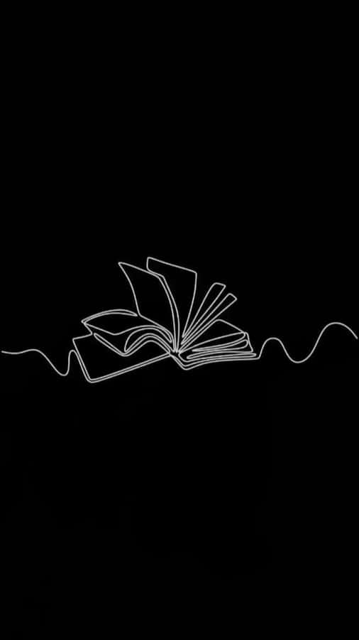 Mysterious_ Book_ Outline_ Art Wallpaper